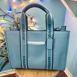 Coach Light Blue Smith Tote Bag